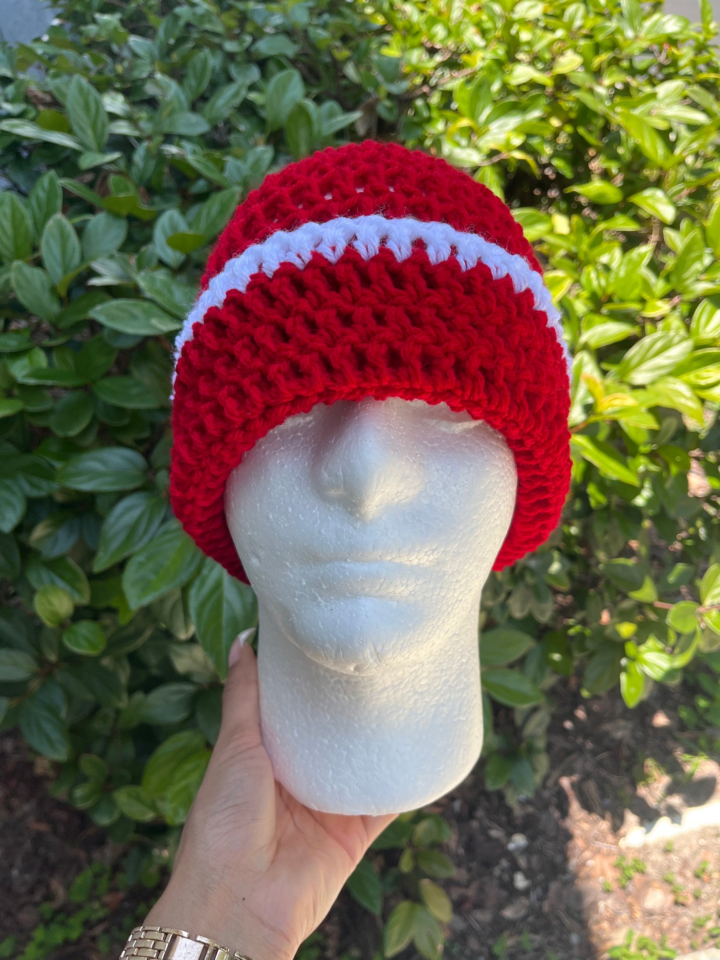 Red w/ White Trim (Beanie)