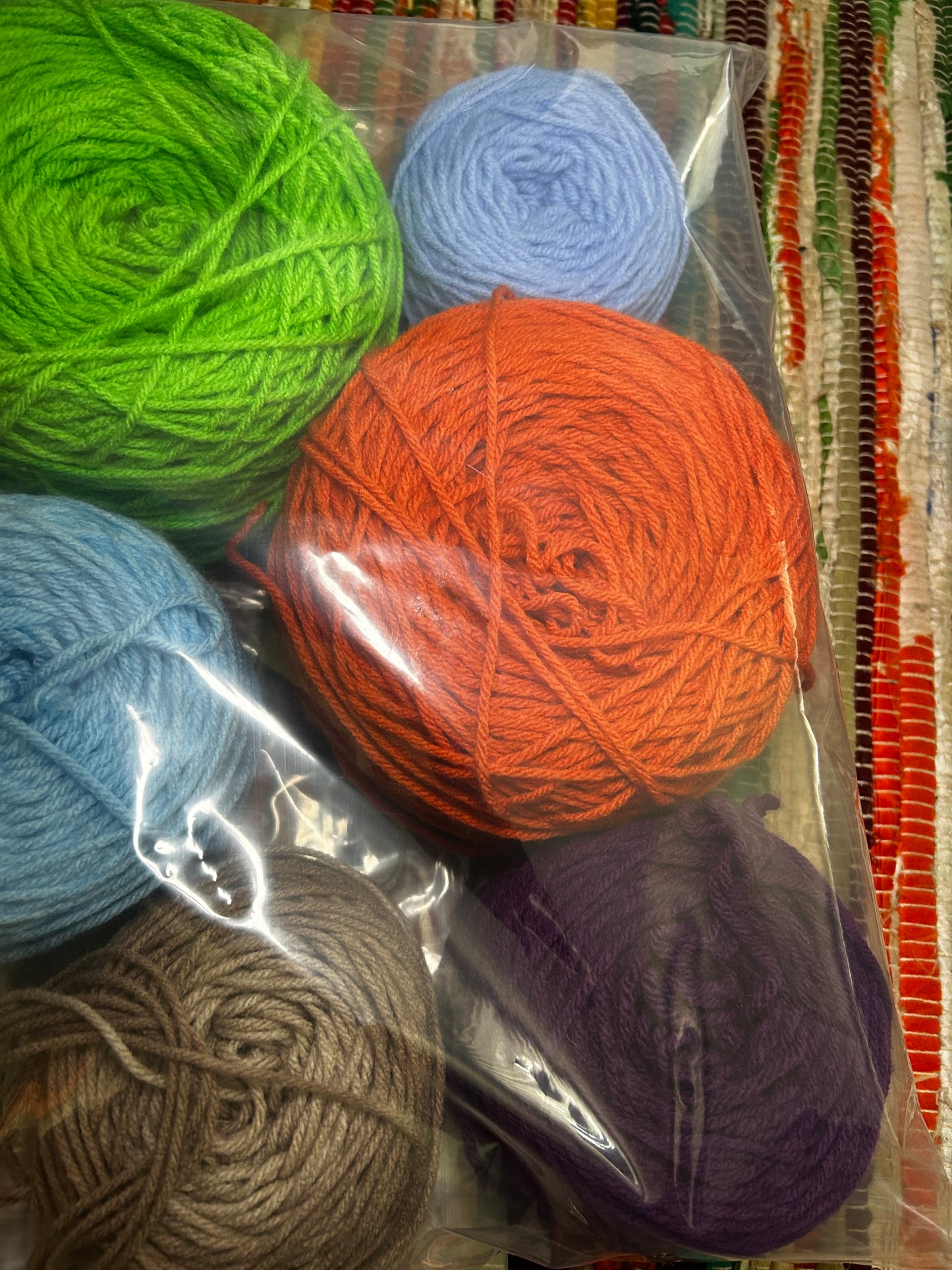 Assorted Craft Yarn Cake Bundle – Set of 6 Colorful Skeins