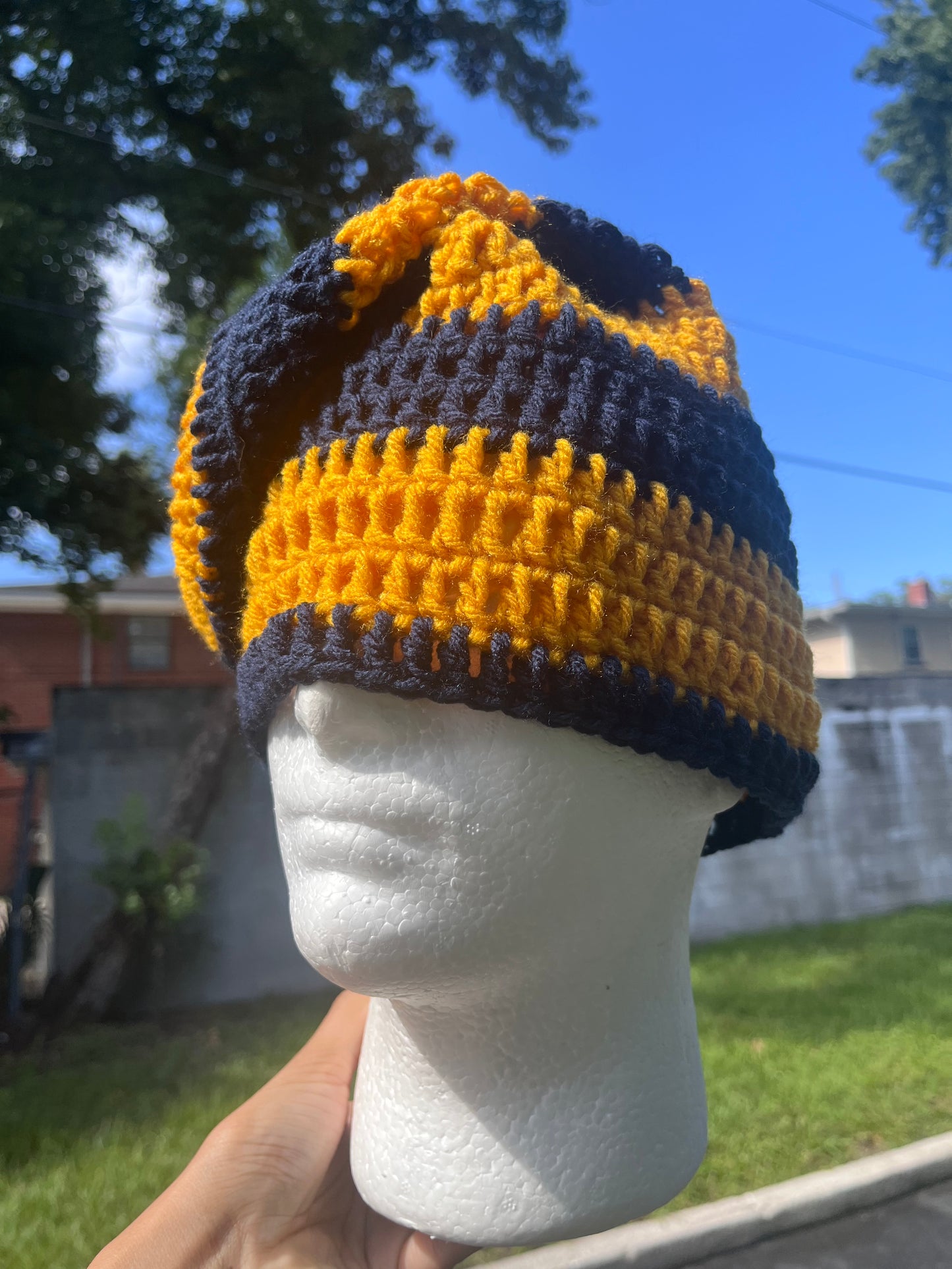 Navy/Gold (Medium Slouchy)