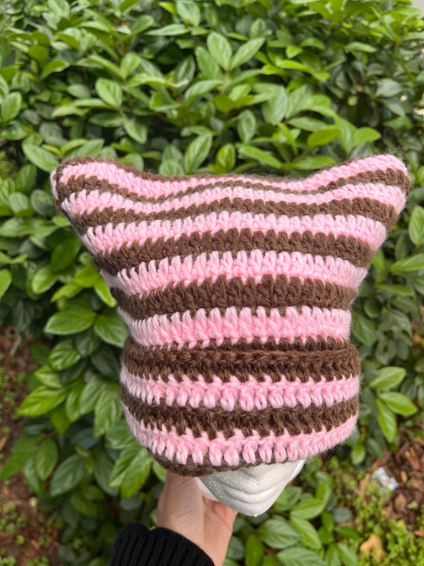Pink/Brown Cat Ear