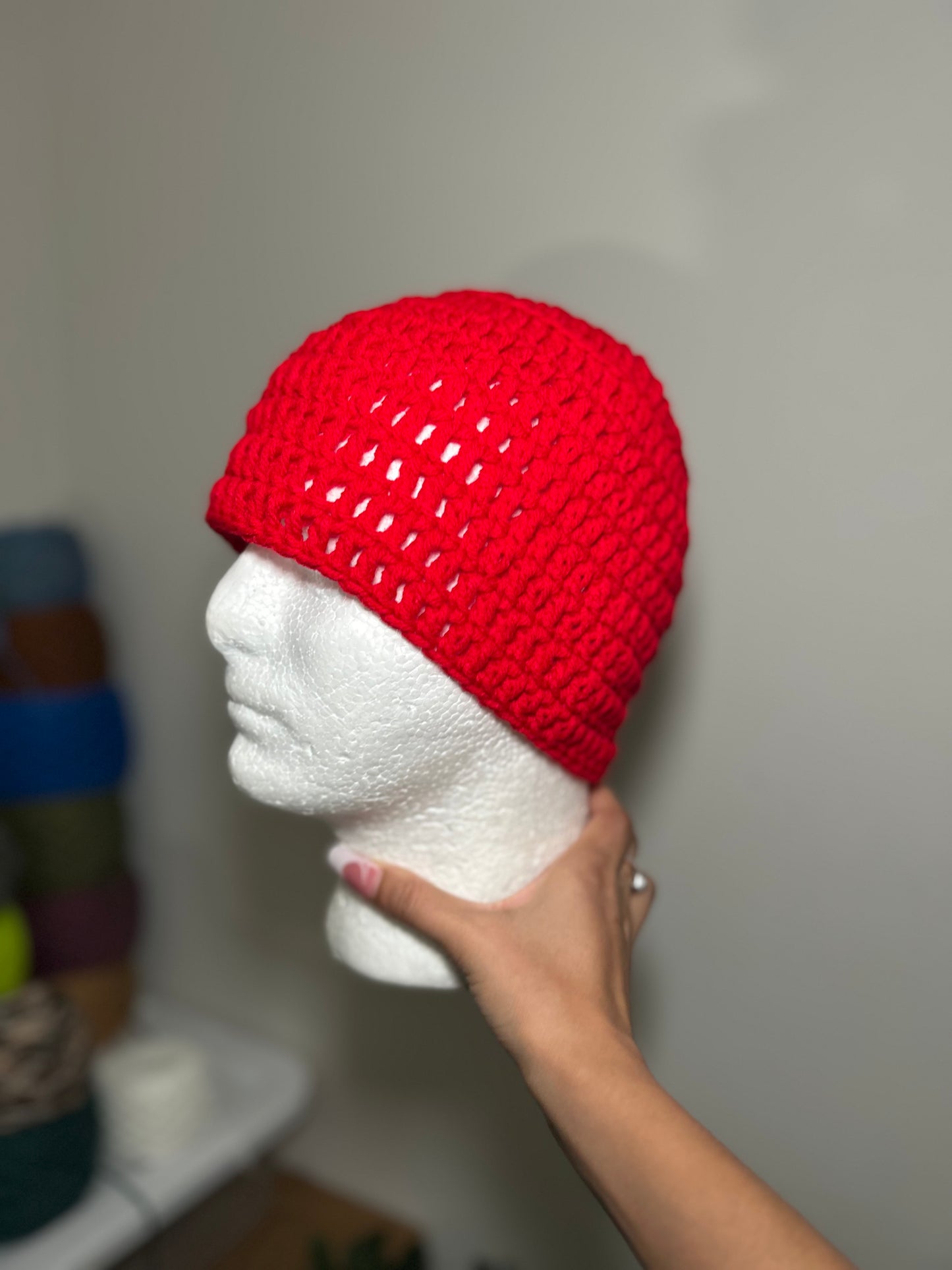 Crimson (No-Fold Beanie)
