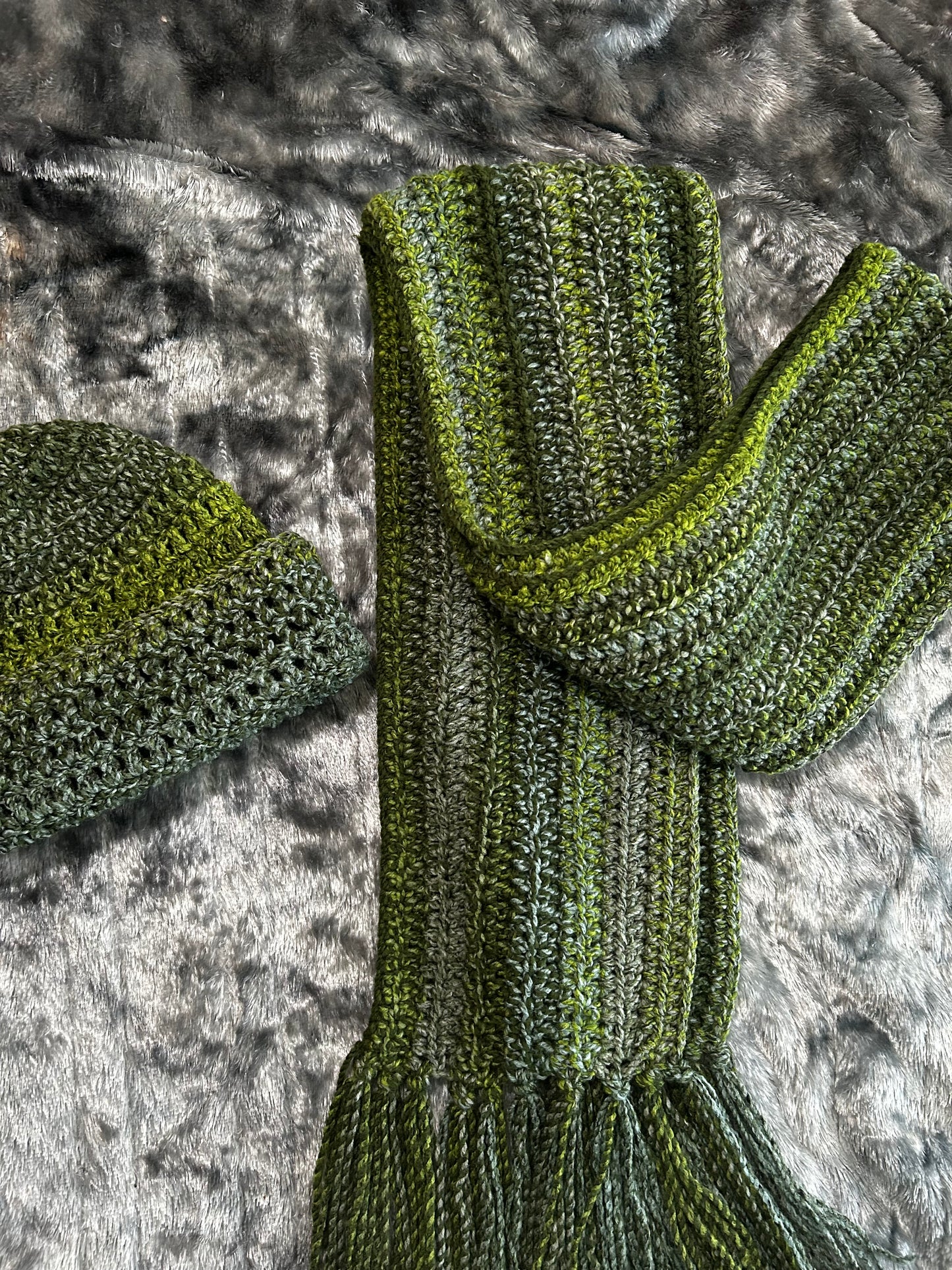 Moss & Ivy Set (Beanie & Scarf)