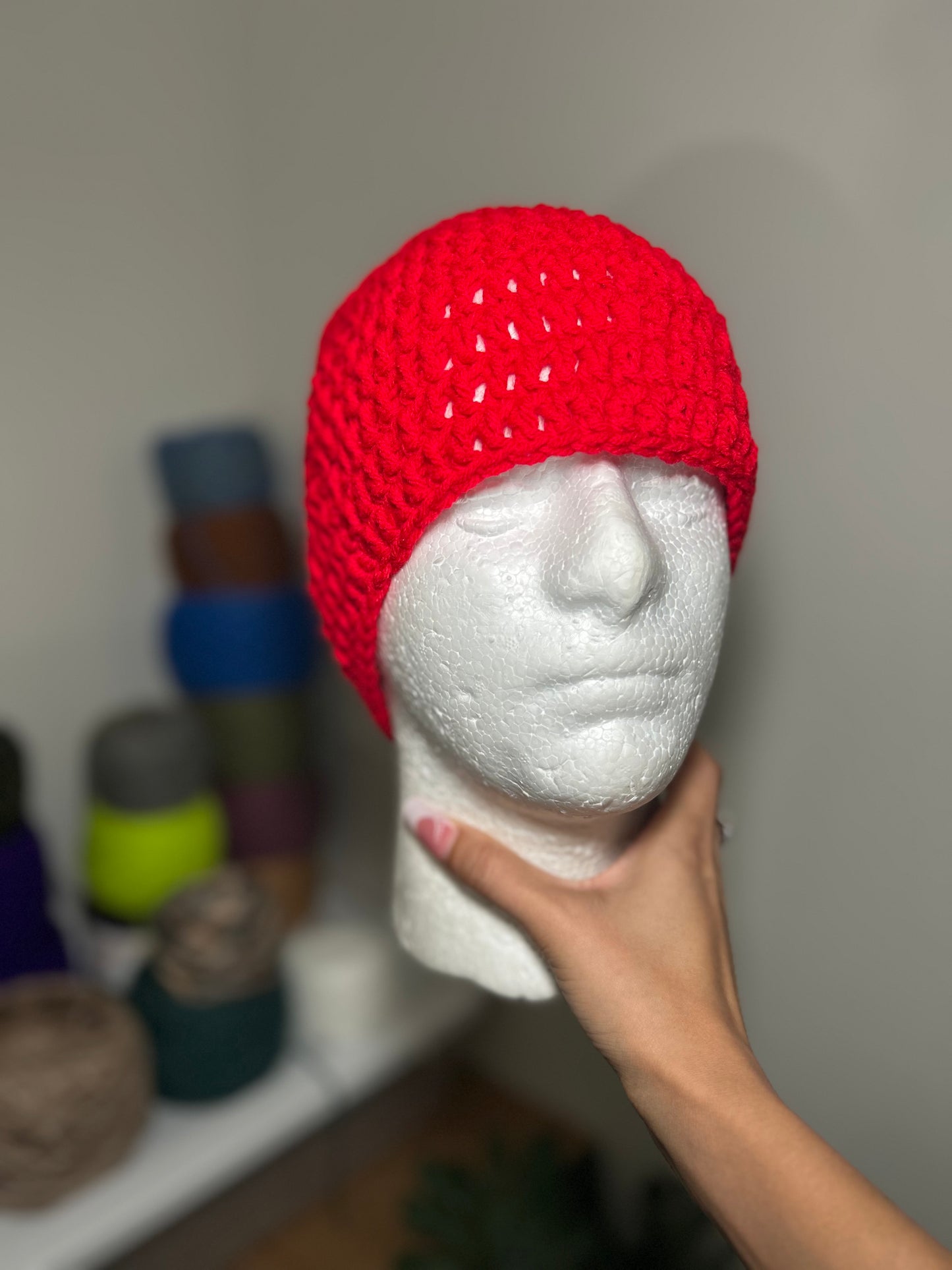Crimson (No-Fold Beanie)
