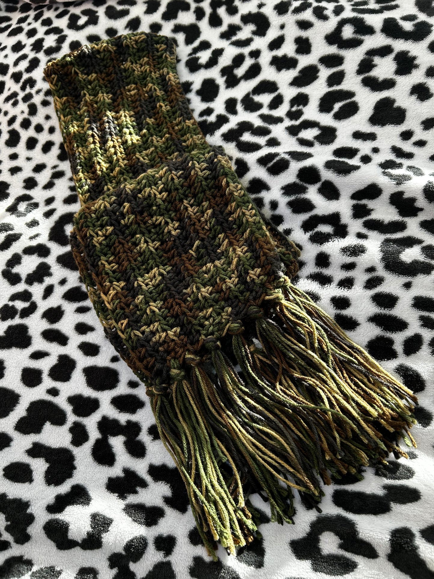 Camouflage Beanie & Scarf Set