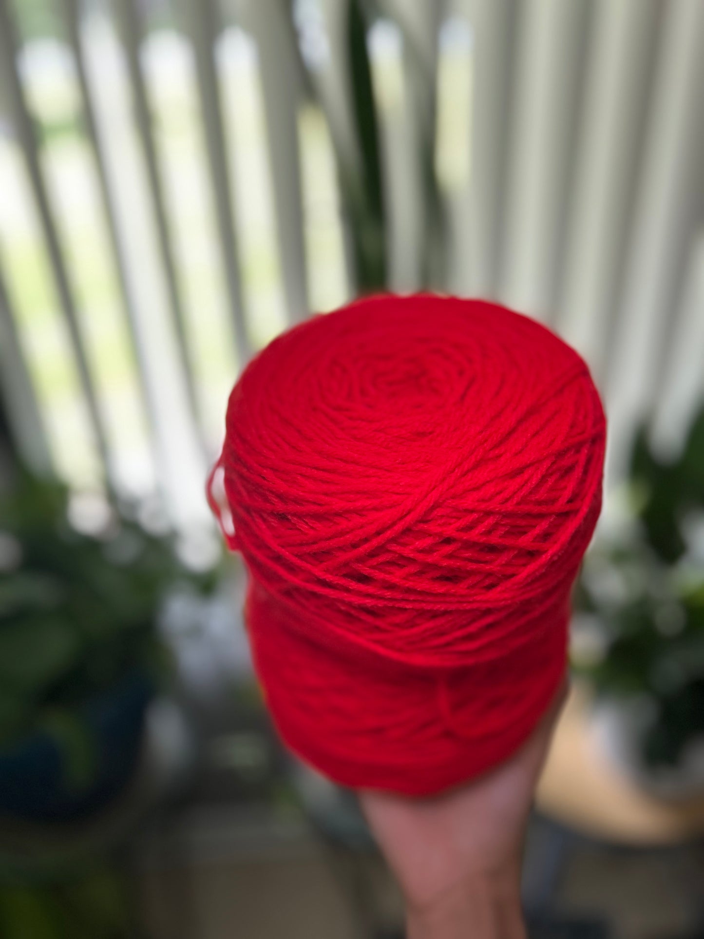 Vibrant Red Yarn Cakes – 2 Pack (Approx. 6 oz each)