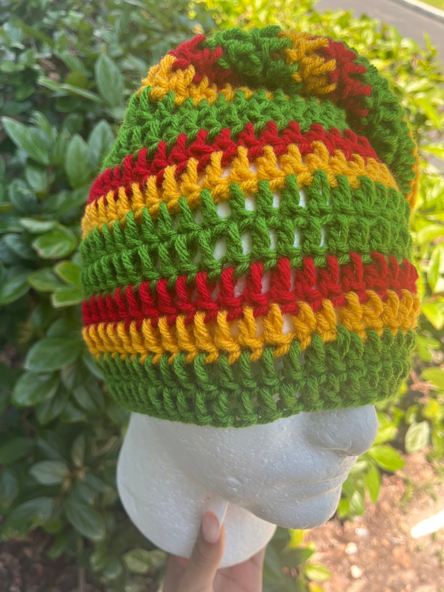 Rasta (Medium Slouchy Beanie)