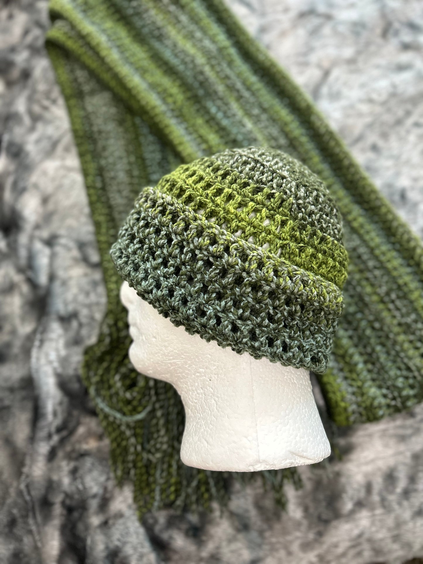 Moss & Ivy Set (Beanie & Scarf)