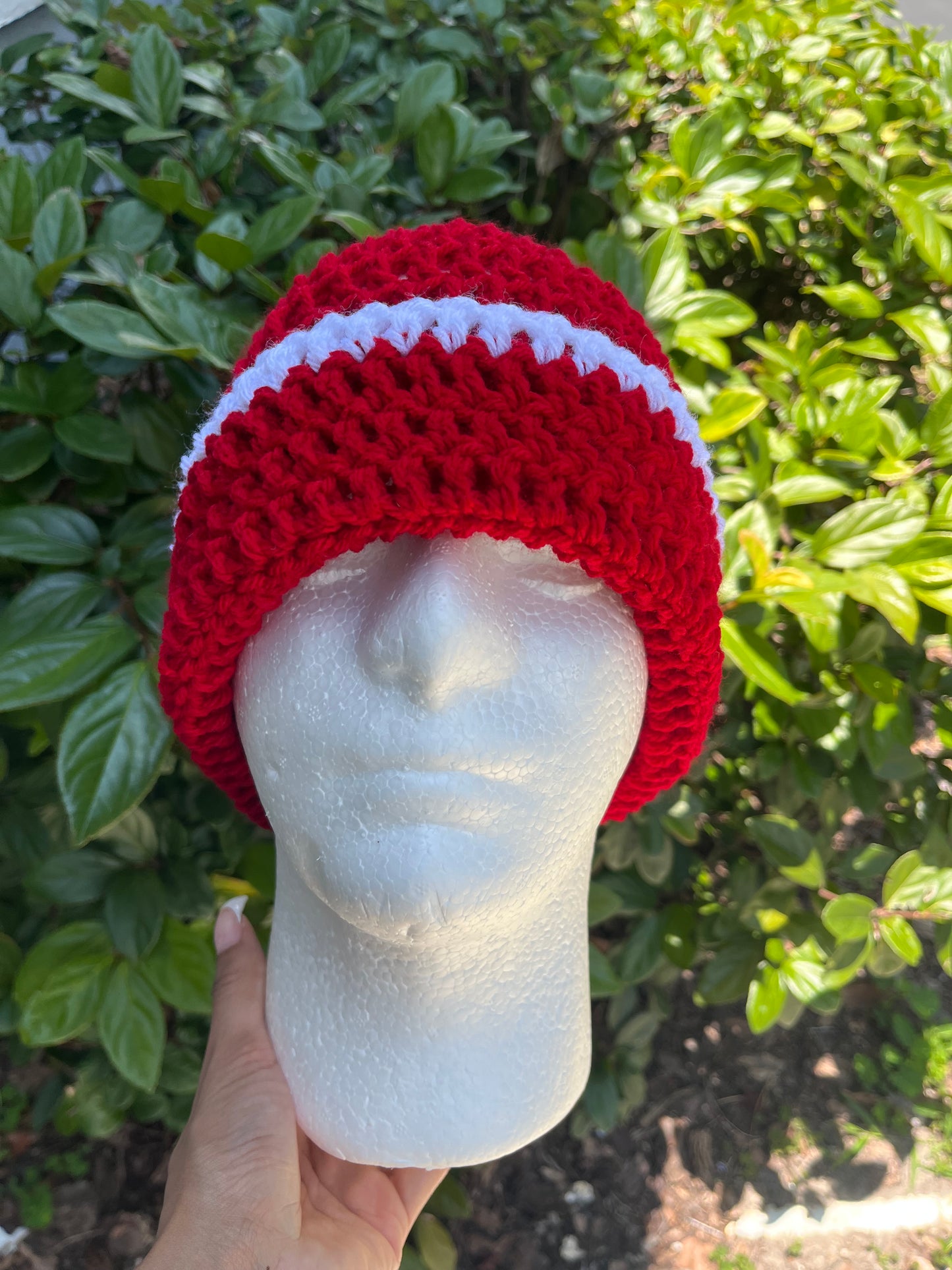 Red w/ White Trim (Beanie)