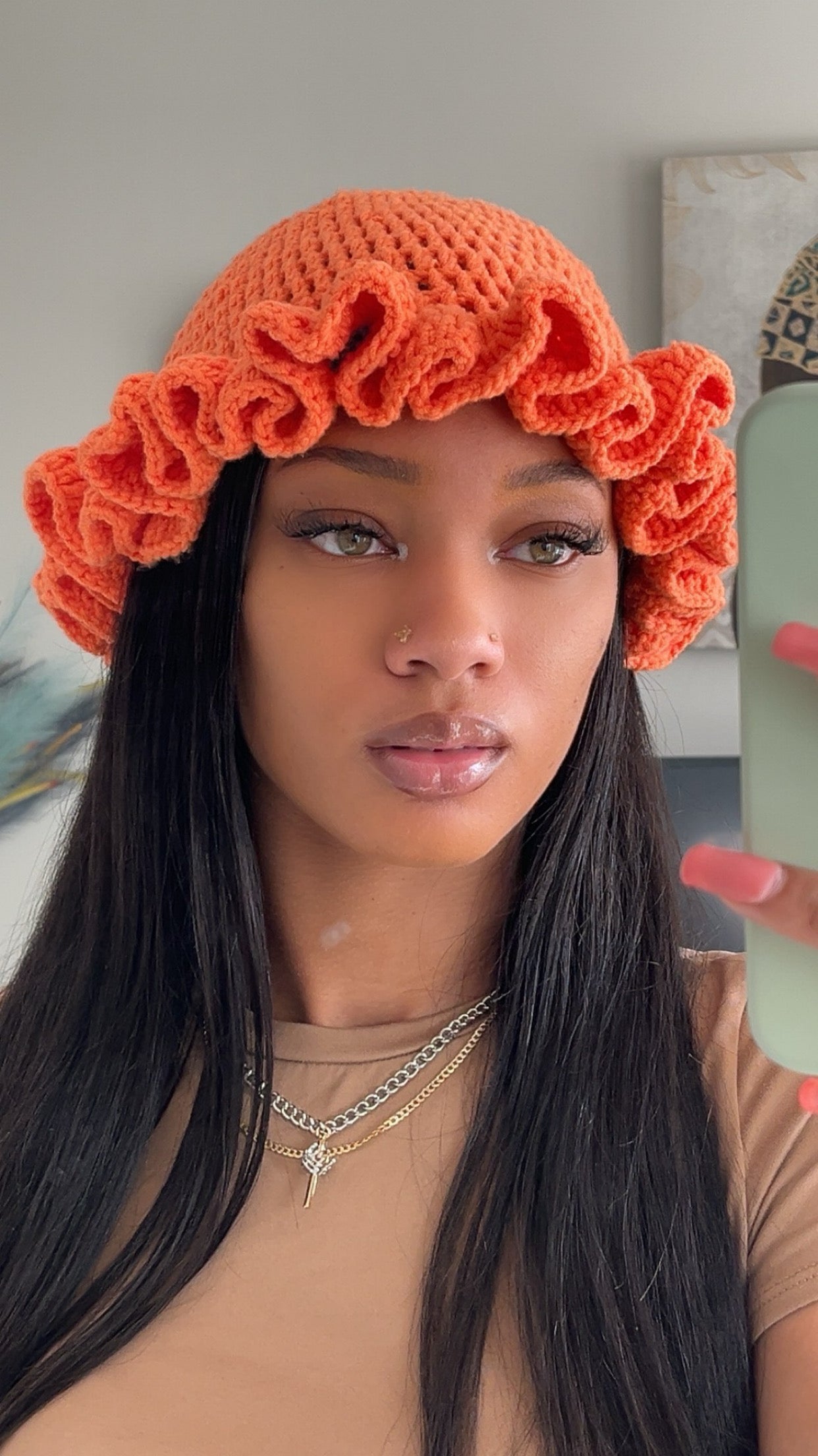Orange Bucket Hat