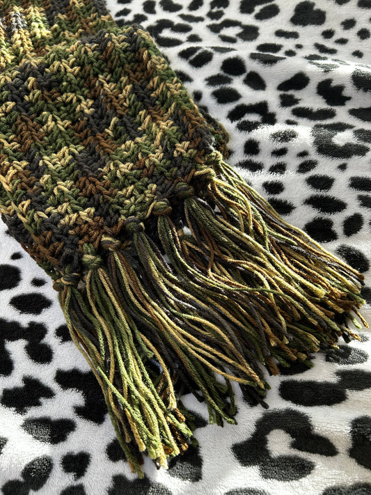 Camouflage Beanie & Scarf Set