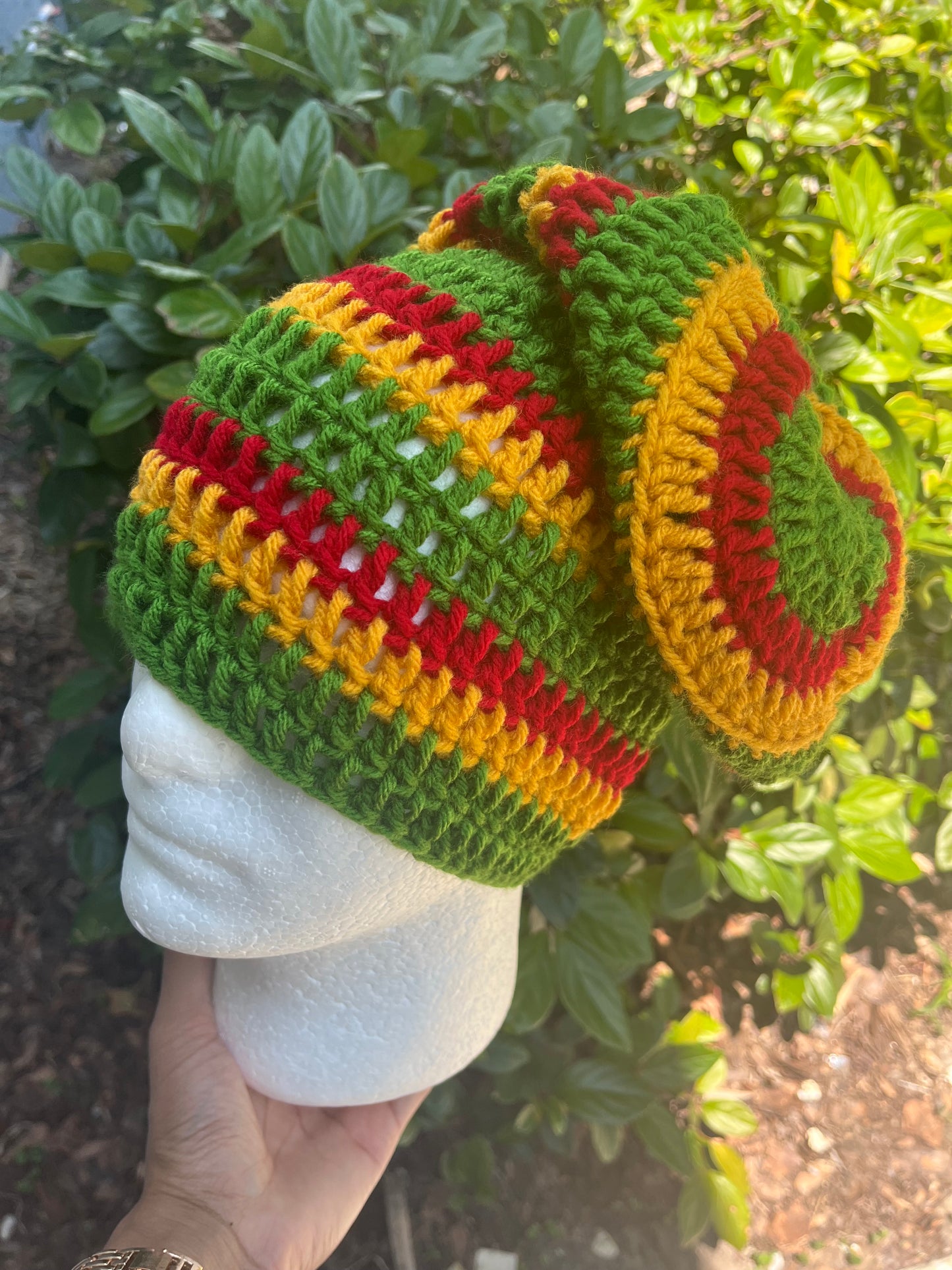 Rasta (Medium Slouchy Beanie)