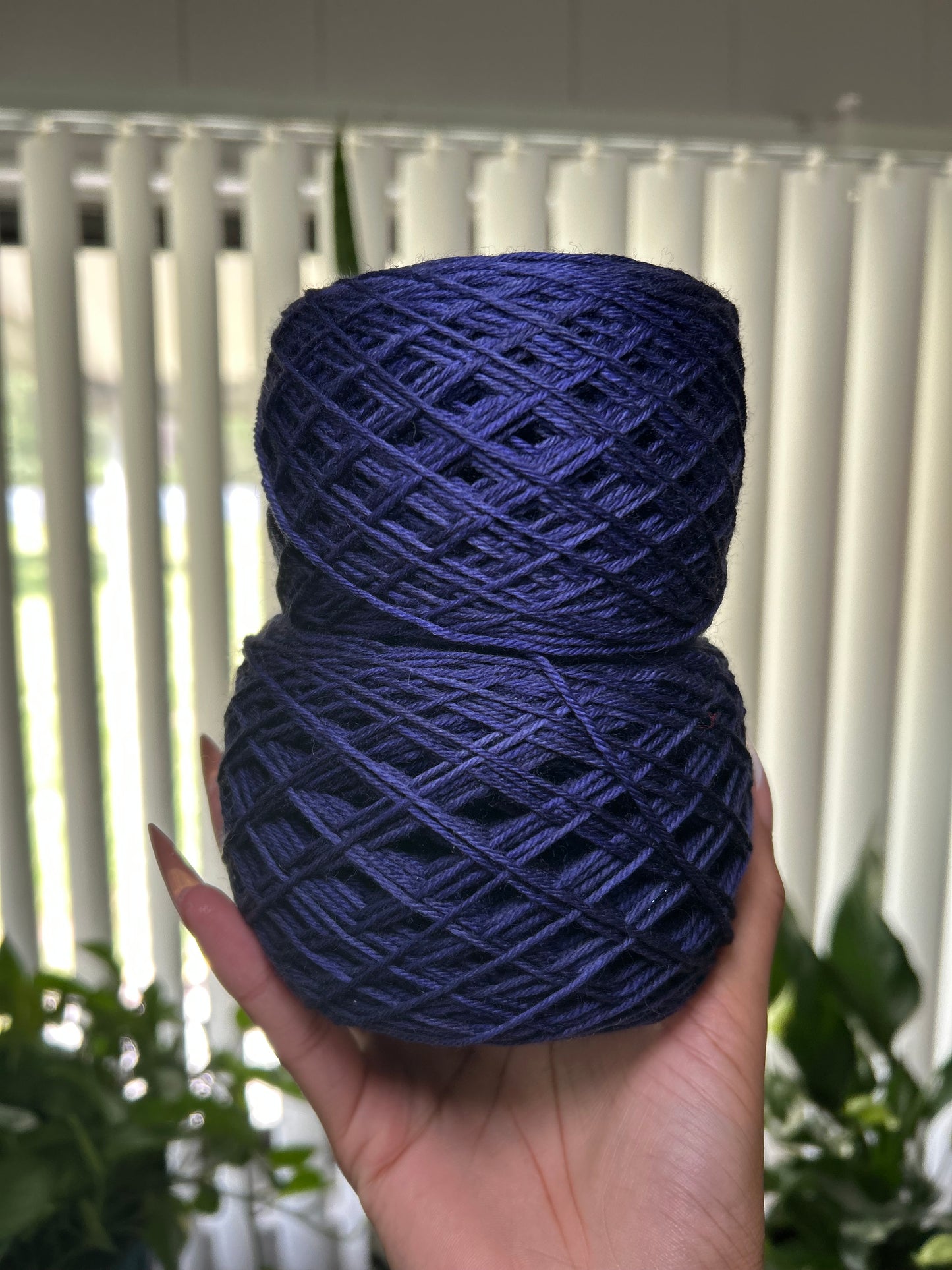 Deep Navy Indigo Yarn Cakes – 2 Pack (Approx. 7 oz)