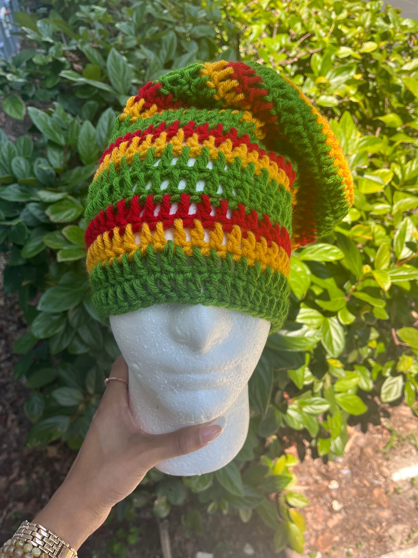 Rasta (Medium Slouchy Beanie)
