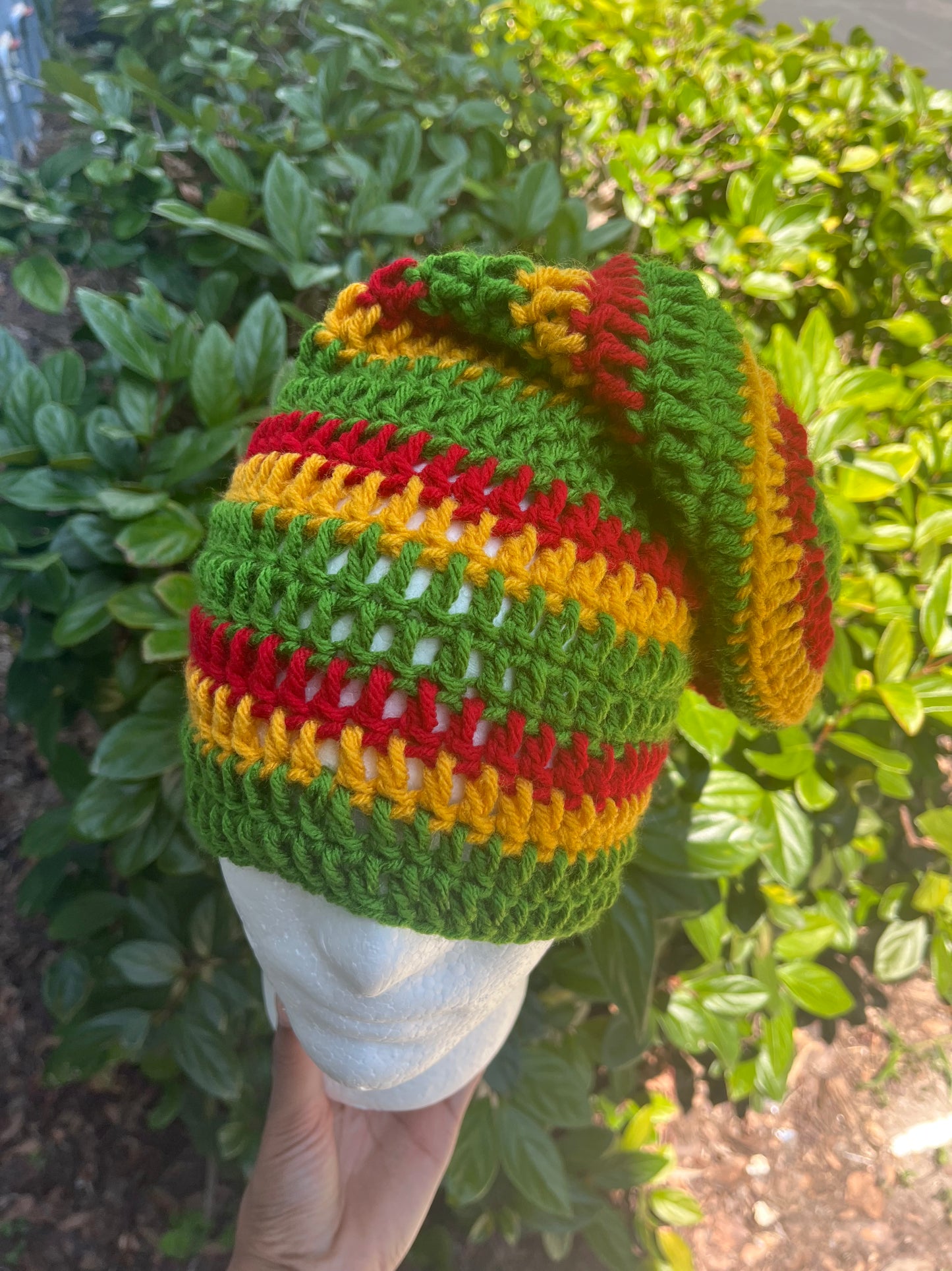 Rasta (Medium Slouchy Beanie)