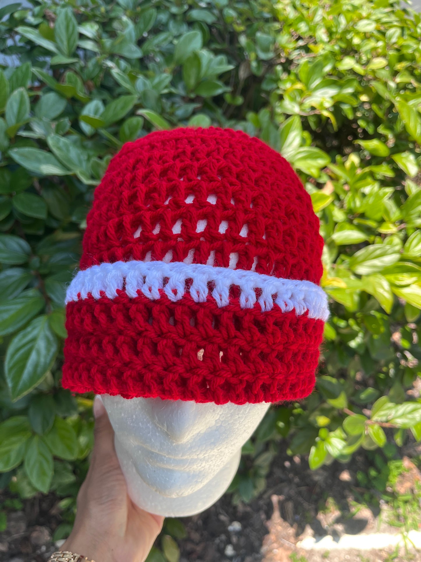 Red w/ White Trim (Beanie)