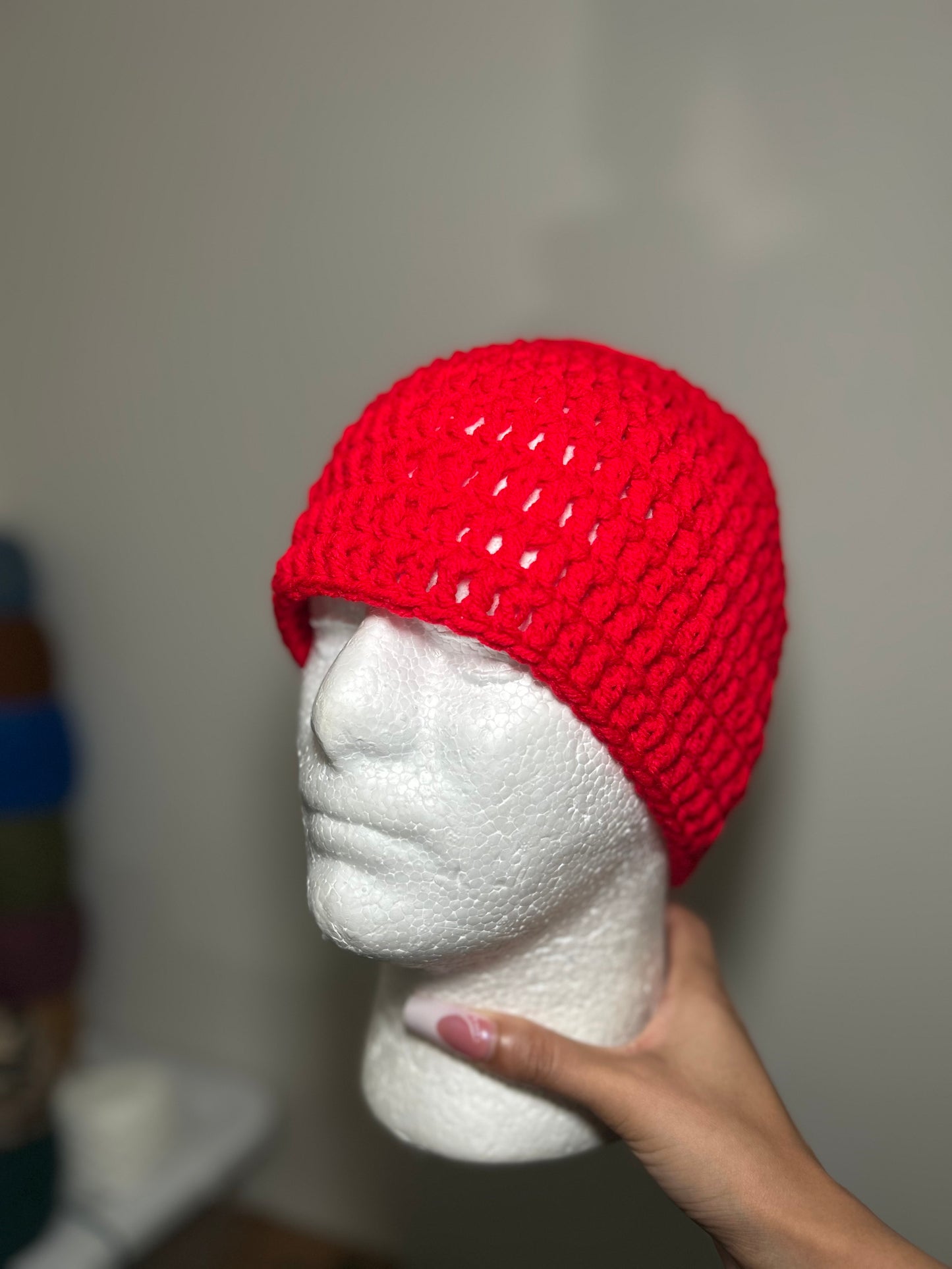 Crimson (No-Fold Beanie)