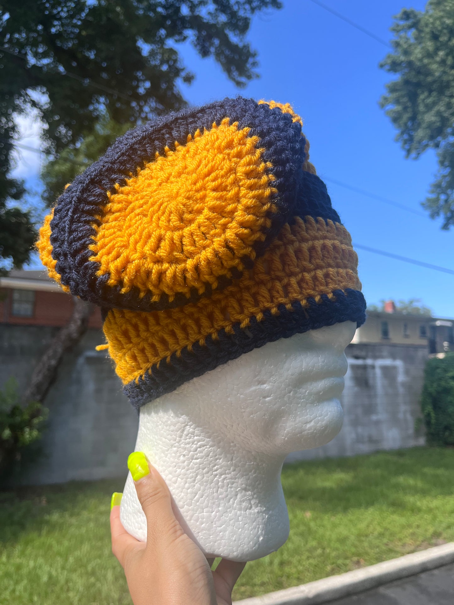 Navy/Gold (Medium Slouchy)