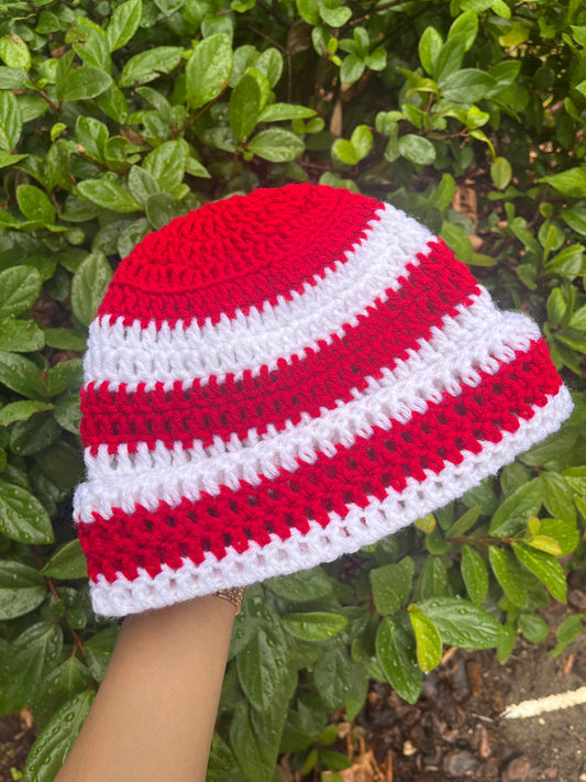 Red/White Beanie