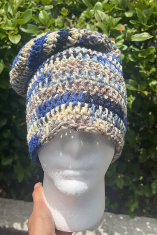 Ocean Way (Medium Slouchy Beanie)